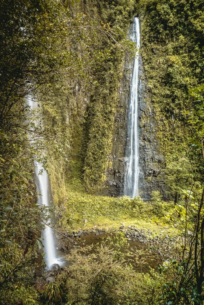 Cascade près de grand étang à la Réunion